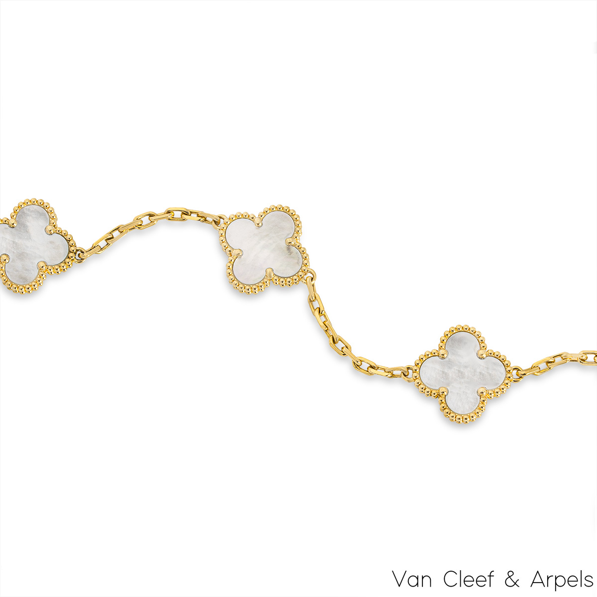 Van Cleef & Arpels 18k Y/G Vintage Alhambra Bracelet VCARA41800